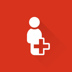 Obraz premium Flat Long Shadow Metro App