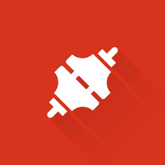 Obraz premium Flat Long Shadow Metro App