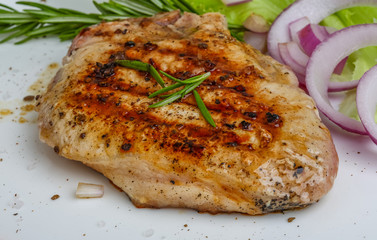 Grilled beef steak