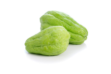 Fototapeta premium Chayote on white background