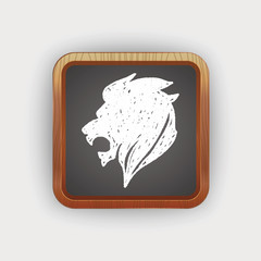 royal lion doodle