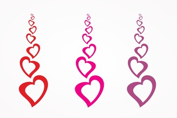 Serca wzór na ściane © Paweł Żmich