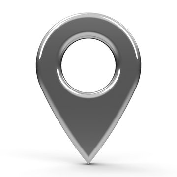 Metal map pointer