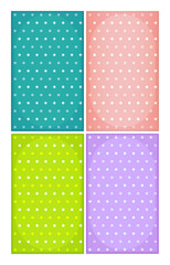 Spotted backgrounds in various colours