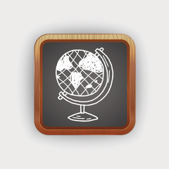 doodle globe