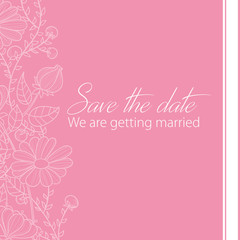 Hochzeitskarte - Save the date