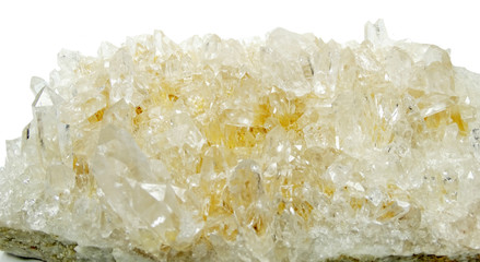 clear rock crystal quartz geode geological crystals