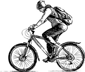 traveling cyclist