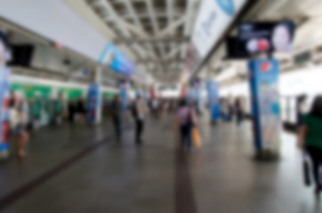 Blurred people