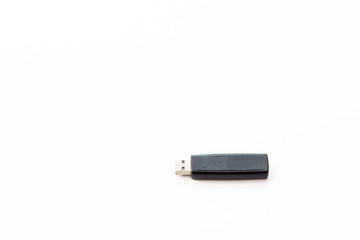 USB flash drive isolated on white background.