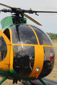 cockpit of an helicopter for transporting people