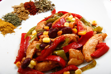 Meksika Usülü Tavuk