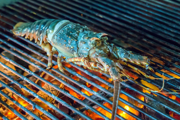 grill lobster preparation