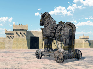 Trojan horse - obrazy, fototapety, plakaty