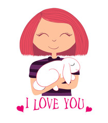 girl vector/Beautiful romantic girl/cute girl/T-shirt Graphics/illustration princess girl/Vector Cute beautiful fashionable girl/design for children's books/happy and romantic girl graphic design