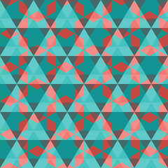 Triangular geometric seamless pattern