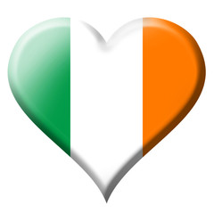 Ireland flag heart Icon