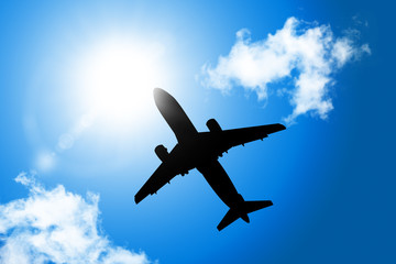 하늘을 나는 비행기