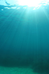 Fototapeta na wymiar Underwater Ocean Background