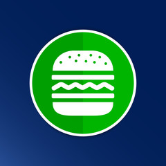 Hamburger web icon burger vector bun logo