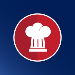 chef hat icon design in vector format