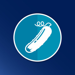 Simple Cucumber vector symbol icon useful for logo