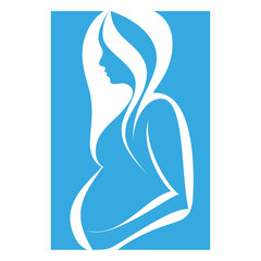 Obrazy na Szkle  kobieta w ciąży wektor