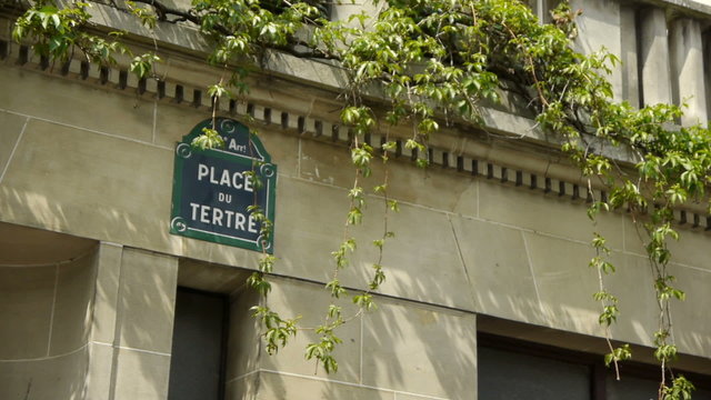 Place du Tetre sign at Montmartre. paris, France