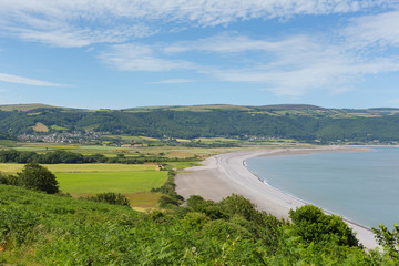 Somerset coast Porlock England UK near Exmoor towards Porlock Weir