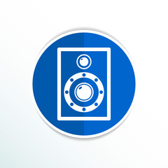 icon audio speaker sound wave vector symbol