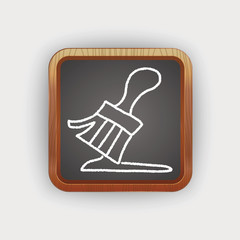 paint brush doodle drawing