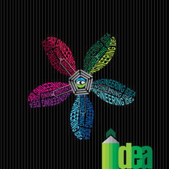 creative bulb idea concept vector illustration 