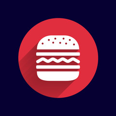 Hamburger web icon burger vector bun logo
