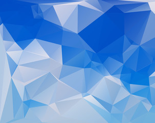 blue triangular background