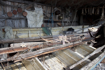 Trockenfisch-Fischfang