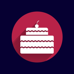Cake Design symbol logo dessert food sweet