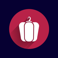 pepper logo bell sweet vector abstract line