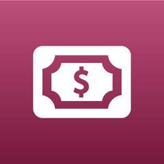 Flat icon of money market business sign symbol dollar