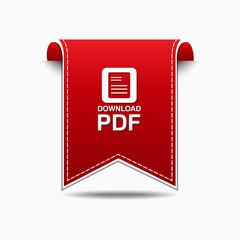 PDF Download Red Vector Icon Design