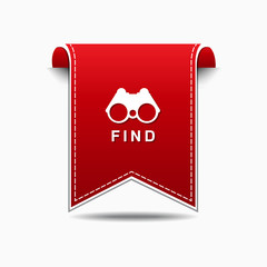 Find Red Vector Icon Design