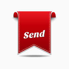 Send Red Vector Icon Design