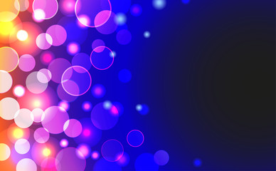 Abstract background with shiny lights