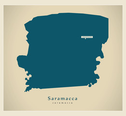 Modern Map - Saramacca SR