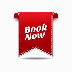 Book Now Red Vector Icon Design