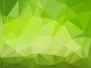 Fototapeta na wymiar green triangular background