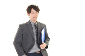 書類を持つビジネスマン