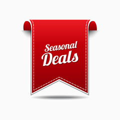 Seasonal Deal Red Vector Icon Design