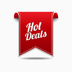 Hot Deals Red Vector Icon Design