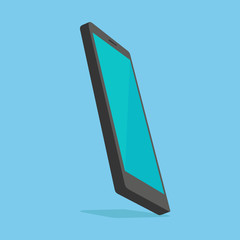 A cell phone standing