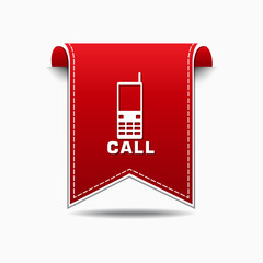 Phone Red Vector Icon Design